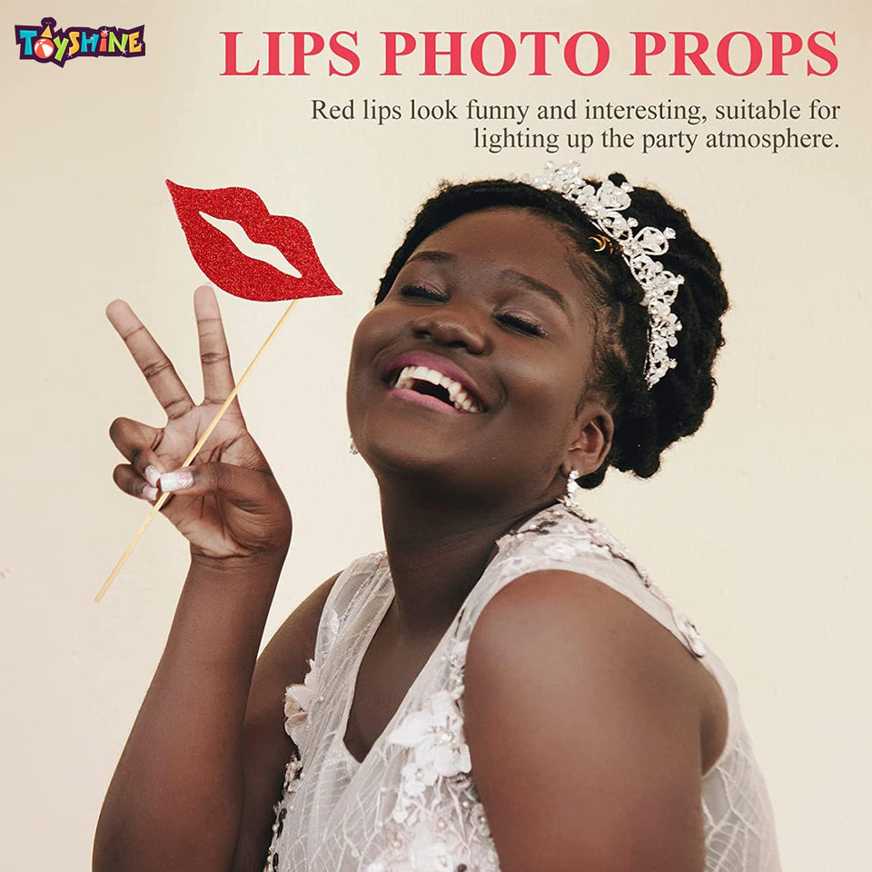Sunshine Gifting Photo Booth Props Lips and Moustaches (Ser of 10)