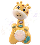 Toyshine Giraffe Shape Musical Handy Drum Educational & Sensory Toy for Kids Boys and Girls 3+ Birthday Gifts - Yellow