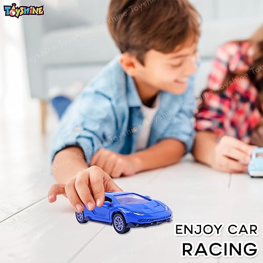 Toyshine 1:32 Scale Die Cast Sports Model Vehicle Toy Car with Pull Back Function Along with Opening Door Feature for Kids Boy Girl 3+, Blue