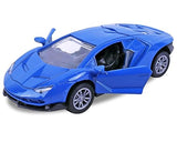 Toyshine 1:32 Scale Die Cast Sports Model Vehicle Toy Car with Pull Back Function Along with Opening Door Feature for Kids Boy Girl 3+, Blue