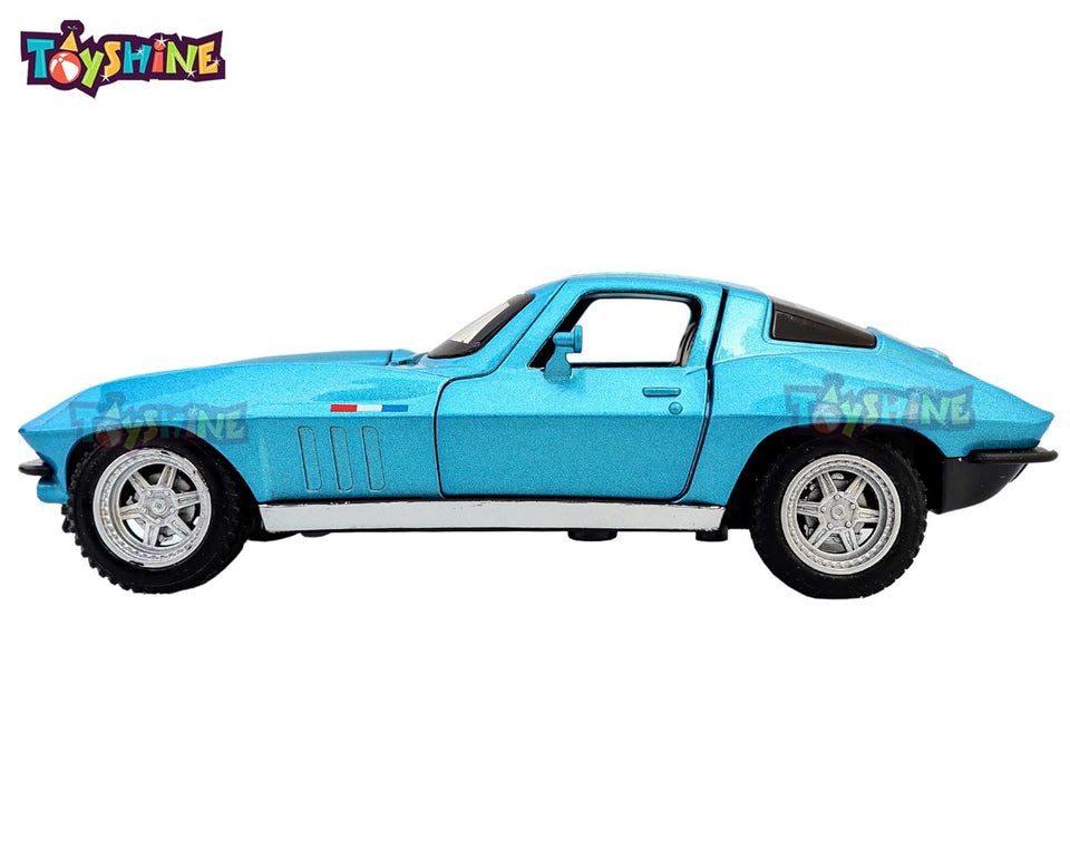 Toyshine Viper 1:32 Scale Die Cast Pull Back Sedan with Open Doors, Open Bonnet, Blinking Head Lights, Tail Lights and Sound, Blue (TS-2022)