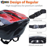 Toyshine Adults Bike Helmet with Visor Bicycle Helmet with Rear Light Size L (16CMX15CM) Inner Size, Color May Vary - SSTP (Model - C)