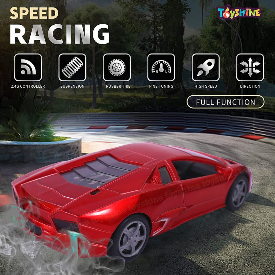 Toyshine 1:16 Champion Scale Sports Model Fast RC Car Remote Control Car Open car, Red