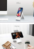 Spanker Mobile Cell Phone Stand Adjustable Foldable Portable Holder Cradle,Phone Dock for Desk Table,Compatible with Phone 11 Pro xs xr x se 8,All Android Smartphones- White