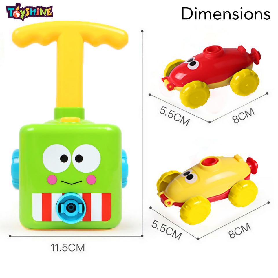 Toyshine Balloon Launcher & Powered Car Toy Set - Frog