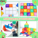 Toyshine 28 Pc Magnetic Tiles Building Block Constructing & Creative Learning Educational Toy Stem Kit for 3+ yrs