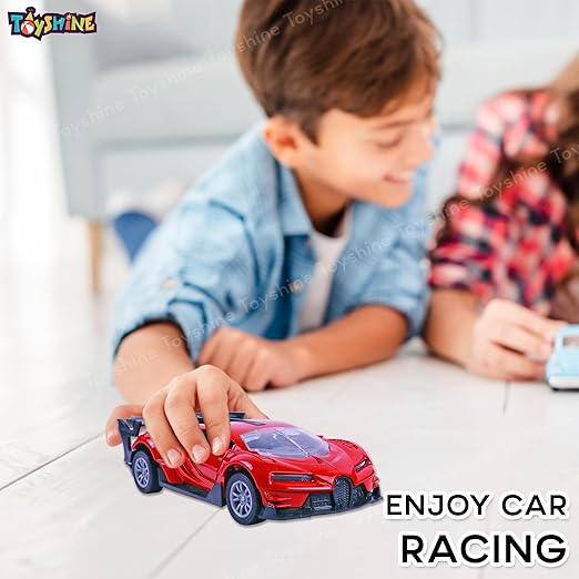 Toyshine 1:32 Scale Die Cast Racing Model Vehicle Toy Car with Pull Back Function Along with Opening Door Feature for Kids Boy Girl 3+, Red