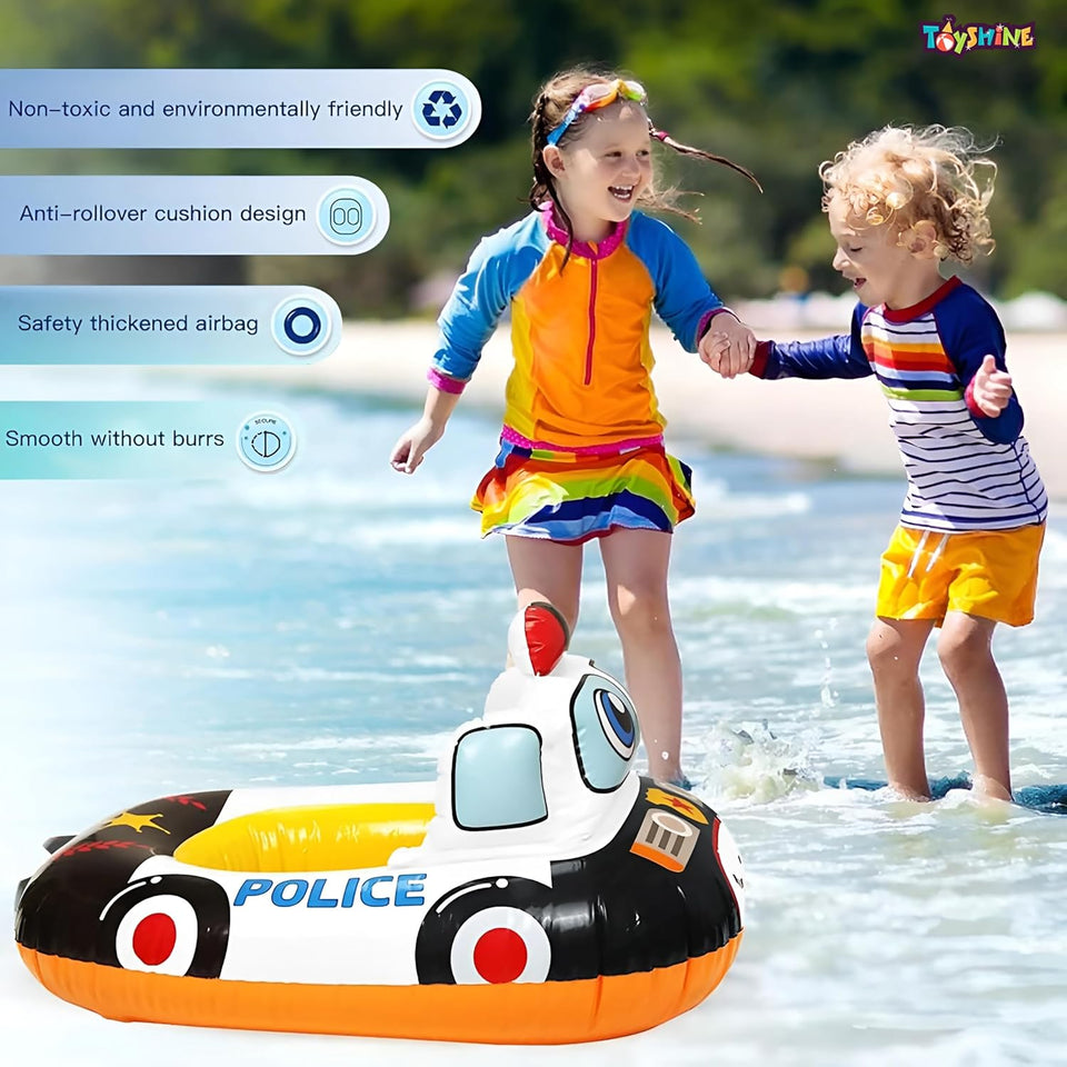 Toyshine Inflatable Police Theme Swimming Pool Tub Tube Water Play Centre Toy for Kids - 78 x 58 Cms