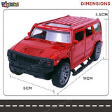 Toyshine 1:32 Scale Die Cast Racing H2 Model Vehicle Toy Car with Pull Back Function Along with Opening Door Feature for Kids Boy Girl 3+, Red