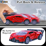 Toyshine 1:32 Scale Die Cast Racing Model Vehicle Toy Car with Pull Back Function Along with Opening Door Feature for Kids Boy Girl 3+, Red