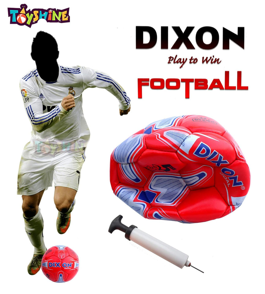 Toyshine Dixon Goal Football with Pump for Outdoor Training and Practice at Backyard (SSTP)