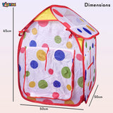 Toyshine Foldable Poka Dots Kids Children'S Ball Pit Indoor Outdoor Pop Up Play Tent House Toy, White Red (Size: 24X29 Inches) - B, Tent House Theme