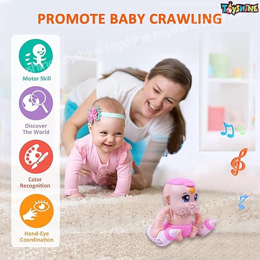 Toyshine Battery Powered Voice Control Cute Adorable Tumbling Baby with  Dynamic Sound Musical Interactive Toy for Babies Kids