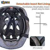 Toyshine Adults Bike Helmet with Visor Bicycle Helmet with Rear Light Size L (16CMX15CM) Inner Size, Color May Vary - SSTP (Model - C)