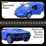 Toyshine 1:32 Scale Die Cast Sports Model Vehicle Toy Car with Pull Back Function Along with Opening Door Feature for Kids Boy Girl 3+, Blue