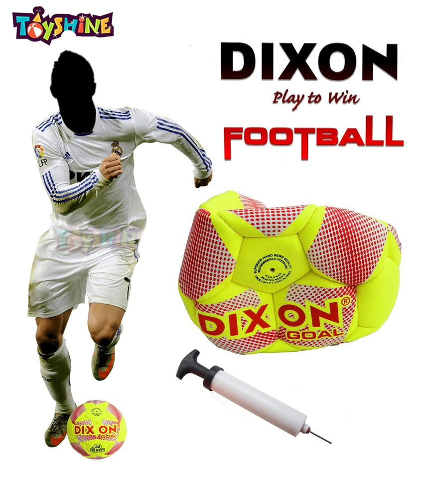 Toyshine Dixon Goal Football with Pump for Outdoor Training and Practice at Backyard (SSTP)