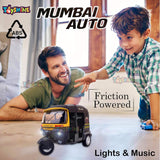 Toyshine Musical Mumbai Auto Rickshaw Toy with Lights, ABS Plastic | Baby toy for 2 3 4 5 6 year old baby toy Boys Girls
