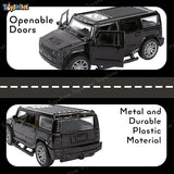 Toyshine 1:32 Scale Die Cast Racing H2 Model Vehicle Toy Car with Pull Back Function Along with Opening Door Feature for Kids Boy Girl 3+, Green