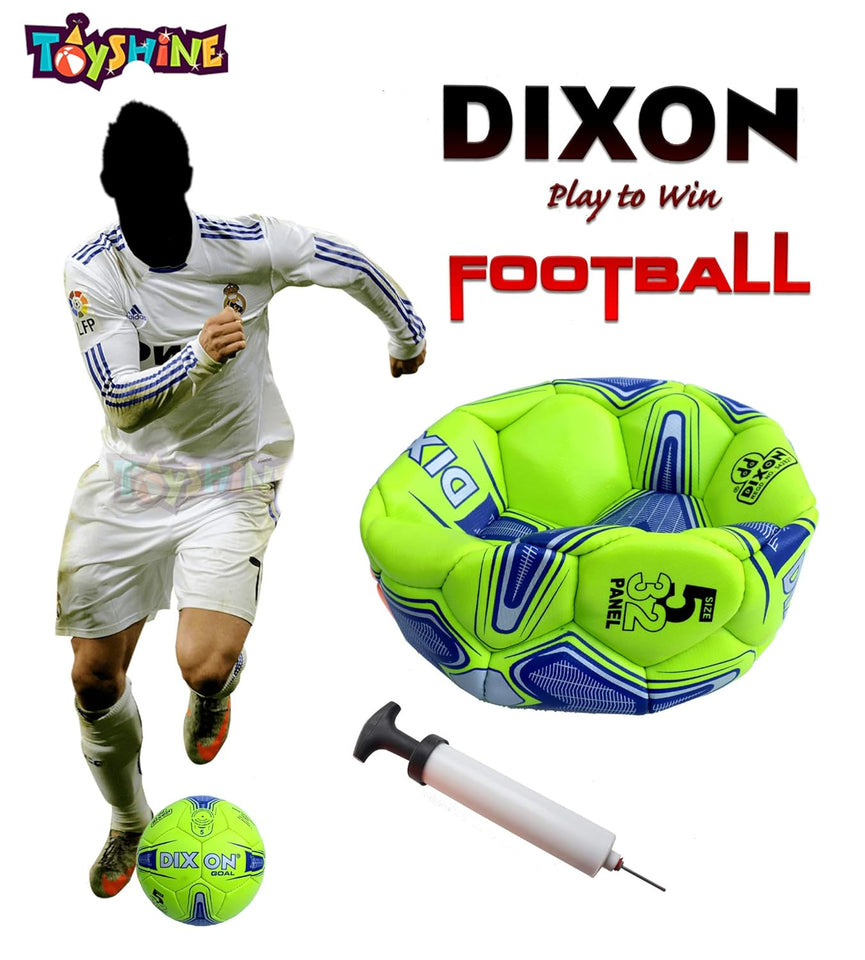 Toyshine Dixon Goal Football with Pump for Outdoor Training and Practice at Backyard (SSTP)