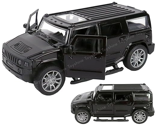 Toyshine 1:32 Scale Die Cast Racing H2 Model Vehicle Toy Car with Pull Back Function Along with Opening Door Feature for Kids Boy Girl 3+, Green