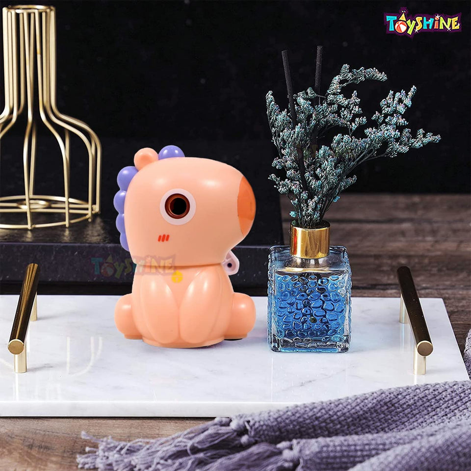Toyshine Cute Pencil Sharpeners Manual for Kids and Artists, Handheld Manual Pencil Sharpener for Pencils - Dinosaur, Pink