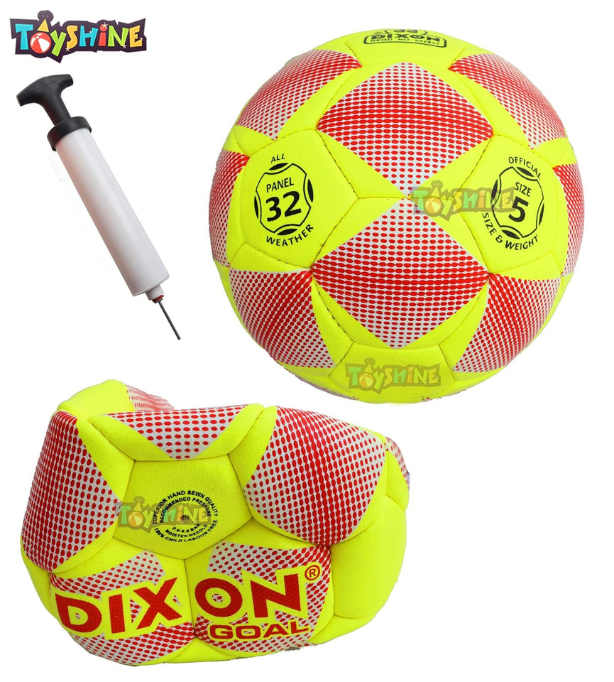 Toyshine Dixon Goal Football with Pump for Outdoor Training and Practice at Backyard (SSTP)