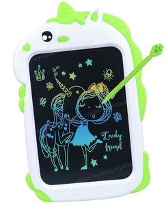 Toyshine Unicorn Design Writing Tablet for Kids, 8.5 Inches LCD Tab for Kids Drawing Pad Doodle Board Scribble and Play for 3-10 Years Old Boys/Girls Gifts Education Learning Toys- Green