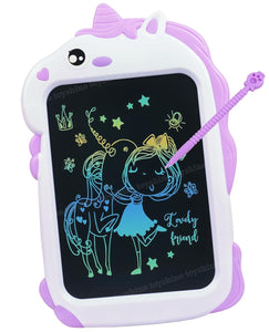Toyshine 8.5 Inches LCD Tab with Unicorn Design Writing Tablet for Kids