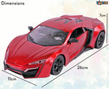 Toyshine 1:16 Scale Battery Operated Rechargeable High Speed Racing Car Fun & Exciting Vehicle in Realistic Design for Kids- Red