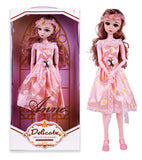 Toyshine Big Size 21" Stunning Look Anne Fashion Doll with 3D Eyes & Folding Hands Pretend Play Gift for Girls Kids Role Play Toy for Age 3+, Peach