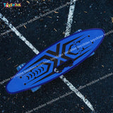 Toyshine Complete Skateboard 59 Cms All Wheels LED Light up Beginners, Spider X Blue