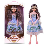 Toyshine Big Size 21" Stunning Look Anne Fashion Doll with 3D Eyes & Folding Hands Pretend Play Gift for Girls Kids Role Play Toy for Age 3+, Blue