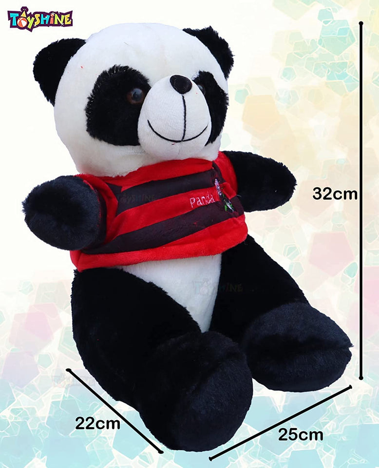 Toyshine T-Shirt Panda Stuffed Animal Soft Plush Pillow Toy Gift for Girls Boys - Small (TS-2022)