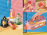 Spanker Sports Water Bottle 1.5 L / 55 OZ Half Gallon Carry Handle Big Water Jug For Sport | Ecofriendly, Tritan BPA Free Plastic, Leakproof- Pink SSTP