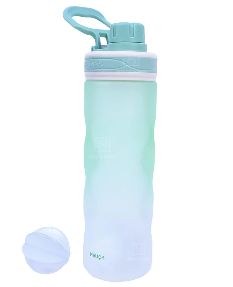 Spanker Eayso Leakproof Water Bottle with Shaker Ball 650 ML, BPA Free Fitness Bottle, Green- SSTP