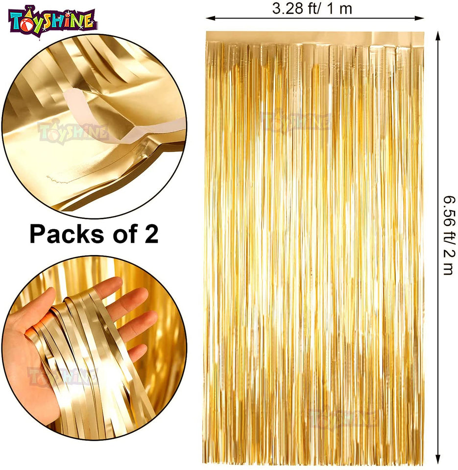 Toyshine 116pc Golden Balloons Mega Party Decoration Combo Set