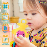 Toyshine Pack of 8 Rattle Set for New Born Babies, Toy for Babies, Non-Toxic