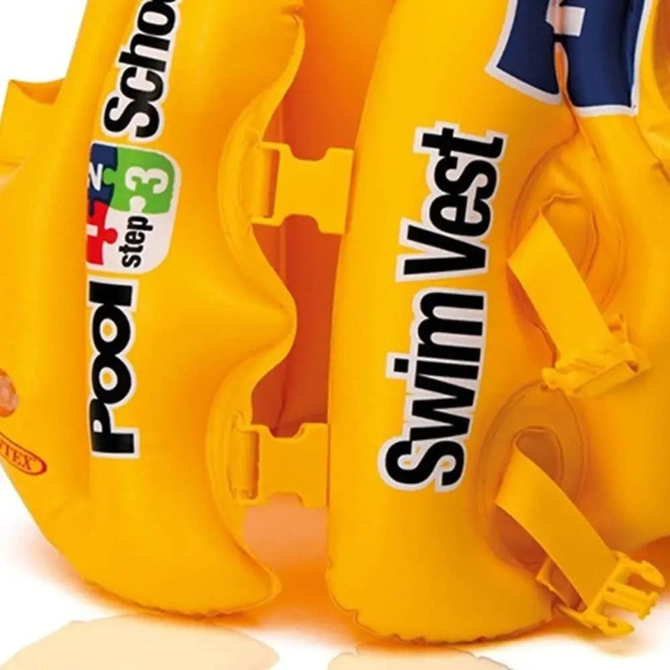 Toyshine Adjustable Deluxe Float Inflatable Swim Vest Jacket for Kids- Mix Color