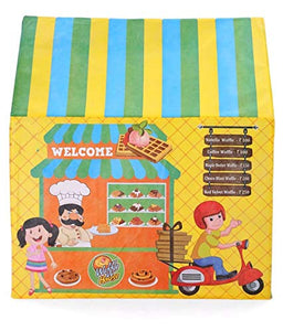 Toyshine waffle house tent house,play tent for kids,pretend playhouse,made in india- Multi color, Tent House Theme
