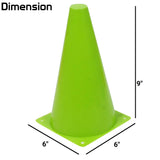 Toyshine 9 Inch Plastic Multicolored Stacking Cones  | Perfect for Sports Training Shapes Color Recognition | Set of 24 (SSTP)