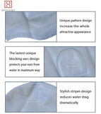 Toyshine Spanker Unisex Swim Caps with 3D Ear Protection, Durable Flexible Silicone Swimming Hats