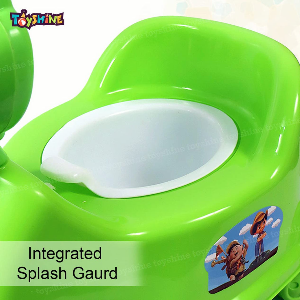 Toyshine 3 in 1 Rabbit Rider Cum Potty Chair, Pot Seat Potty Training for kids - RIding Scooter - Green