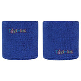 Toyshine Thick Cotton Wristbands, Athletic Sweat Bands for Sports Activities - Pack of 5 Pairs (SSTP)