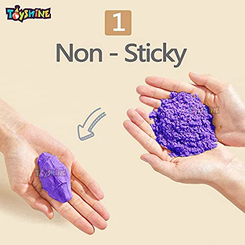 Toyshine Kg Creative Sand for Kids with Free pcs Castle Molds Bo