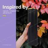 Spanker Water Bottle with LED Temperature Display, Double Walled Vacuum Insulated Water Bottle, Stainless Steel Sports, BPA-Free Leak Proof Keep Cold, Warm - Black