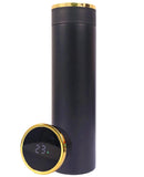 Spanker Water Bottle with LED Temperature Display, Double Walled Vacuum Insulated Water Bottle, Stainless Steel Sports, BPA-Free Leak Proof Keep Cold, Warm - Black