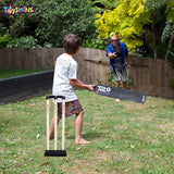 Toyshine Speed Up T-20 Combo Box Cricket Kit for Kids (Bat Size: 6, 6-12 yrs) Outdoor Sports Toy Gift for Boys Girls Picnic Fun - SSTP (Grey)