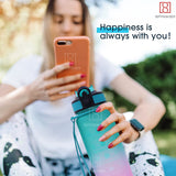 Spanker Combo of 4 You Did It Motivational Leakproof Water Bottle | Time Marker | BPA Free | Fitness Sports Water Bottle