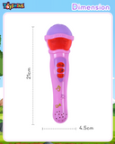 Toyshine Musical Microphone Singing Mic Toy with Lights and Clear Sound - Pink