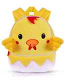 Toyshine 8" Cute Chick Face Soft Stuff Backpack for Kids Girls Boys Toddler Backpack Preschool Nursery Travel Bag, Mini Size - Pink